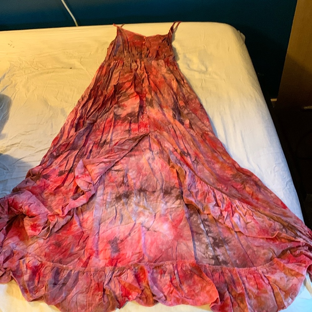 Tie-dye summer dress from Earthbound. Size large in women’s.